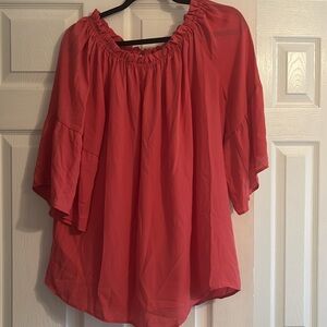 Women's Coral Blouse
